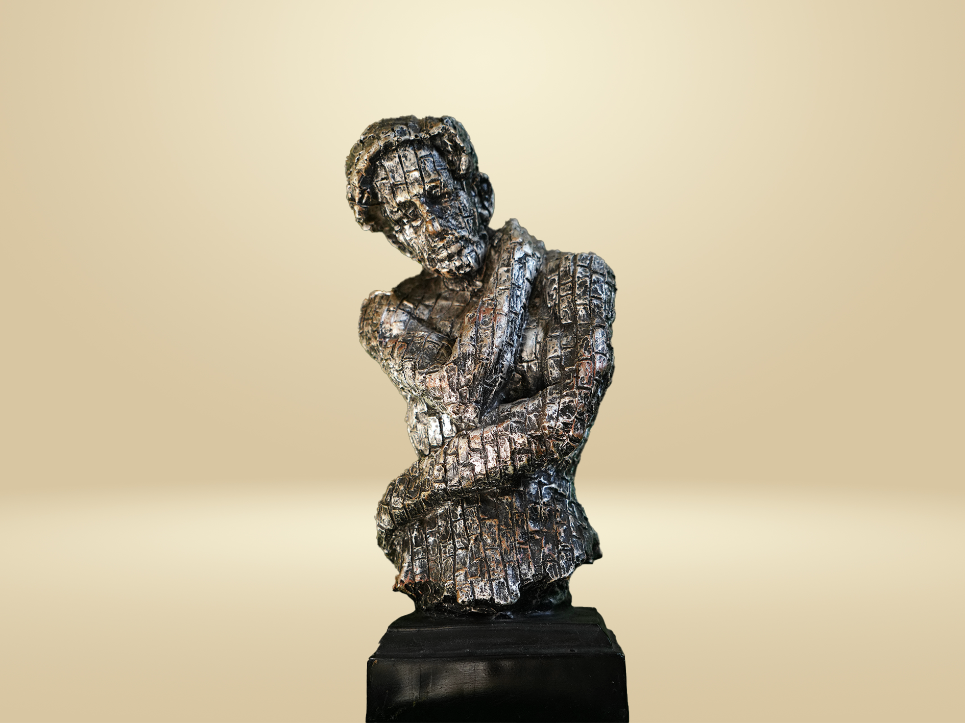 The "Contemplation" Trio: Modern Abstract Sculpture Set