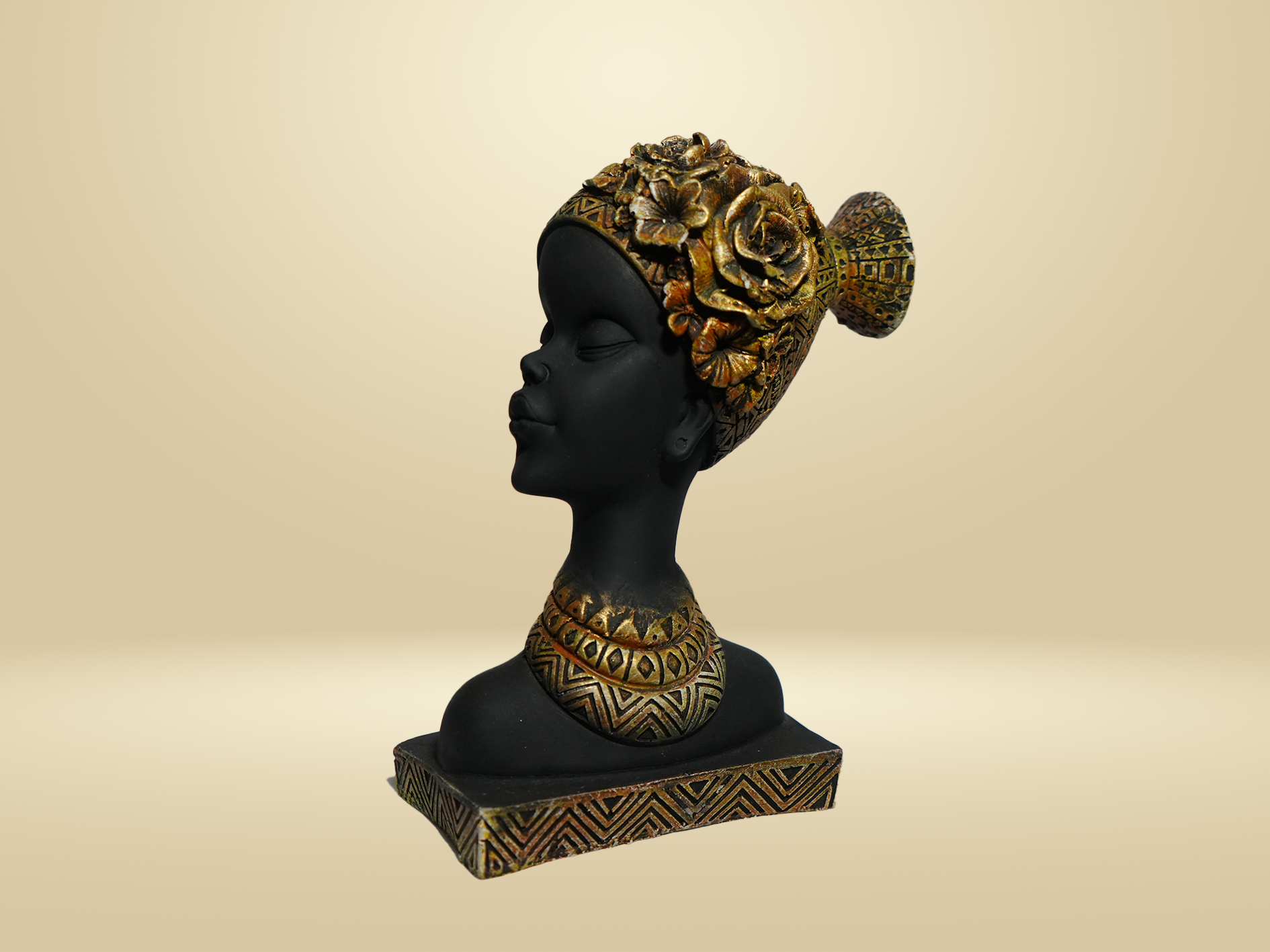 Royal Tribal Couple Busts