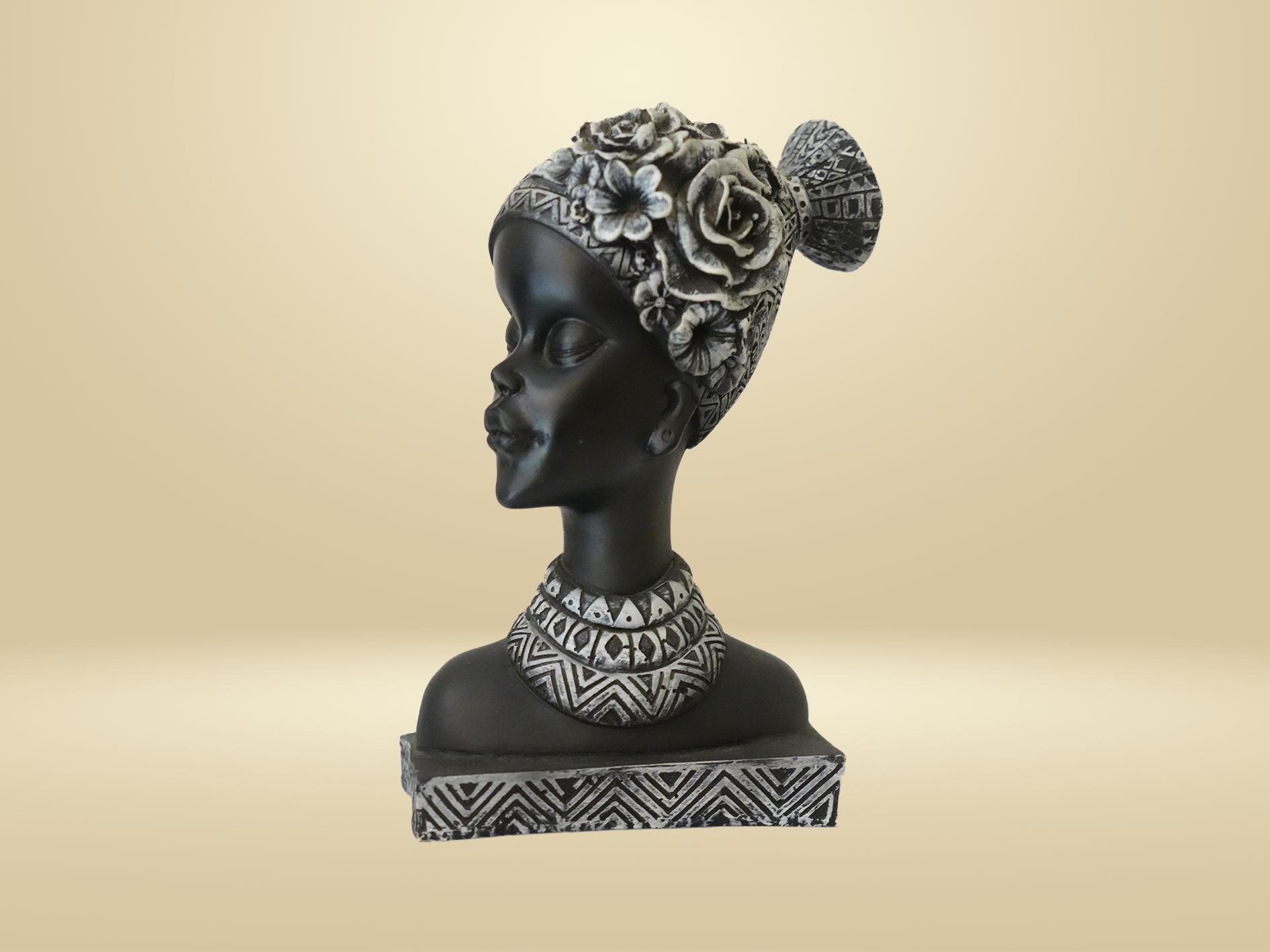 Royal Tribal Couple Busts