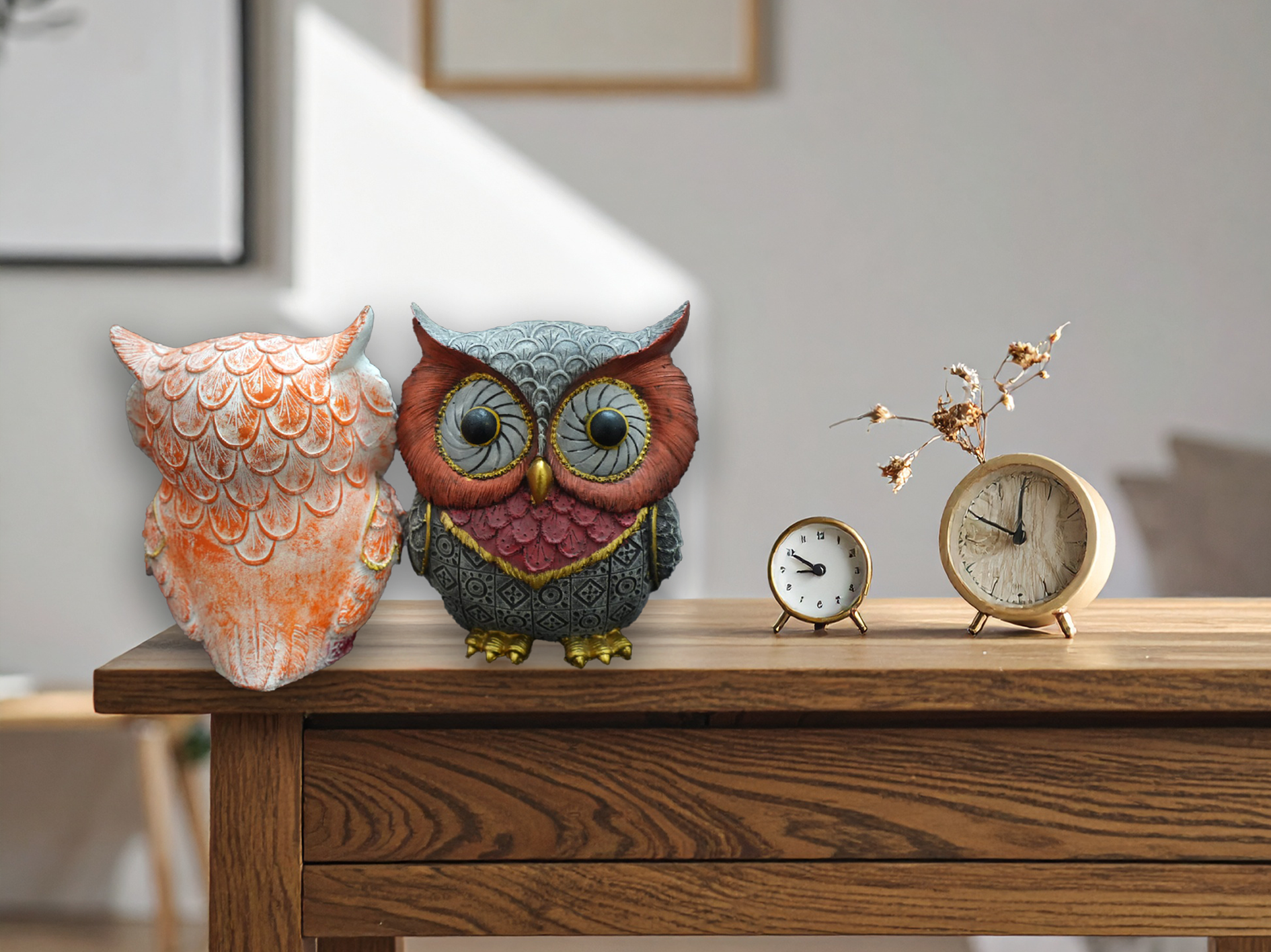 Vibrant Patterned Owls