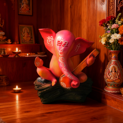 The Divine Melody: Contemporary Lord Ganesha Sculpture